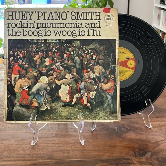 Huey "Piano" Smith Rockin Pneumonia and the Boogie Woogie Flu LP Sue Records 917 - Picture 1 of 13